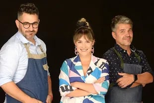 Juan Braceli, Sofía Pachano y Juan Ferrara, los conductores de Cocineros Argentinos