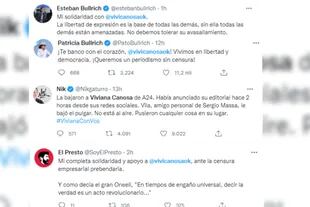 Viviana Canosa recibió apoyo en redes sociales  (Captura Twitter)