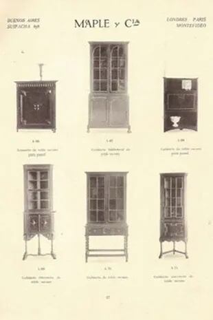 Antiguo catálogo de la mueblería Maple