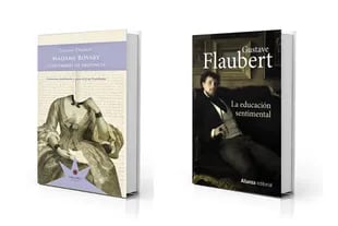 Dos de las obras maestras de Gustave Flaubert: "Madame Bovary" y "La educación sentimental"