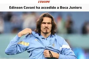 L'Equipe dio detalles sobre la llegada de Cavani a Boca