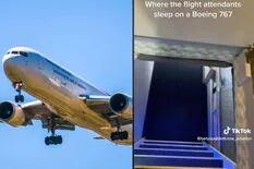 Mostró el lugar donde duermen las azafatas en los Boeing 767 y nadie lo pudo creer