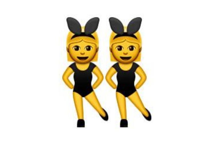 Las simpáticas conejitas son muy usadas en los chats. Foto: Emojipedia