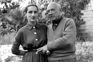 Pablo Picasso y Francoise Gillot, una de sus mujeres