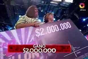 Natalia ganó dos millones de pesos en Los 8 escalones de los 2 millones y volverá este jueves por dos millones más