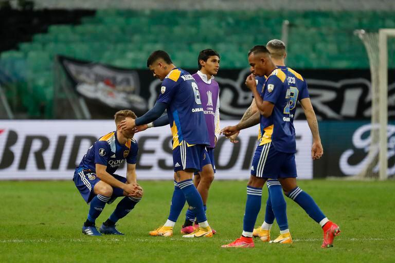Mineiro derrotó a Boca en los penales por 3-1 después que el partido terminó empatado 0-0 en el tiempo reglamentario, con la influencia del VAR, acá y allá. (Foto AP/Bruna Prado, Pool)