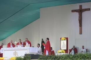 La misa del Papa en Nursultán