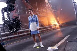 La actriz Jeon Do-yeon durante el rodaje de la esperada Bookson debe morir