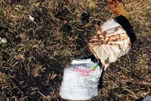 Una servilleta de Ethiopian Airlines encontrada el día de la tragedia