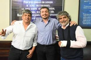 Pablo Moyano, Máximo Kirchner y Walter Correa