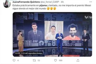 Los usuarios de Twitter se mostraron admirados por el look de Lionel Messi en la ceremonia de The Best