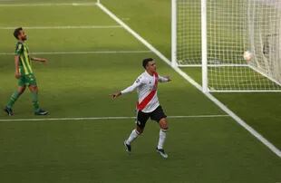 Matías Suárez volvió después de 36 días y marcó frente a Aldosivi; el domingo, en la Bombonera, intentará sumar su primera conquista frente a Boca