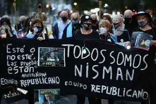 Marcha por el fallecimiento del fiscal Alberto Nisman en Puerto Madero