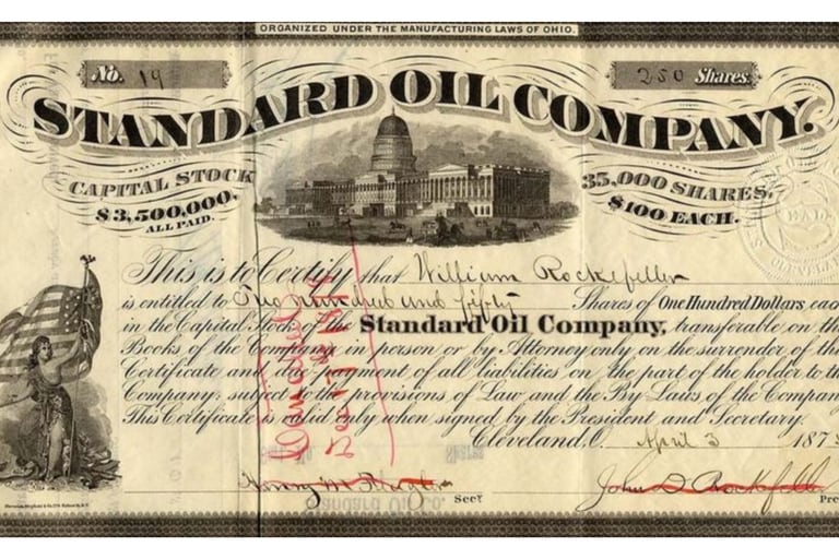 Acción de Standard Oil de 1875