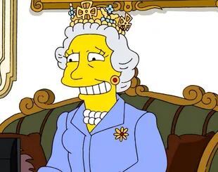 La reina tuvo varias presencias en la serie de los Simpsons