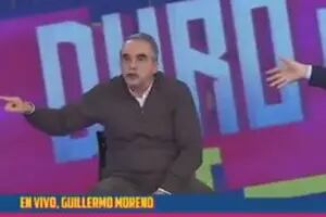 Guillermo Moreno discutió con Julia Mengolini en Duro de Domar y otro periodista abandonó el estudio