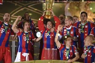 El festejo de Bayern con la Copa de Alemania