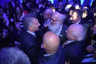 El presidente Mauricio Macri y el presidente de IRSA, Eduardo Elsztain