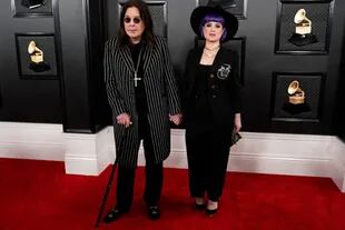Ozzy Osbourne and Kelly Osbourne. Grammy 2020