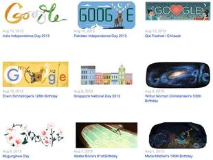 Doodles, esas intervenciones en el logo de Google