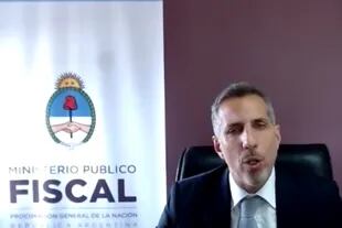 El fiscal Diego Luciani durante la última jornada de exposición del Ministerio Público.