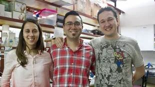 María Eugenia Goya, Carlos Caldart y Andrés Romanowski participaron del experimento