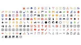 Los 176 emojis originales que creó Shigetaka Kurita en 1999