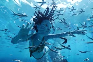 Muchas de las escenas del nuevo film transcurren bajo el agua