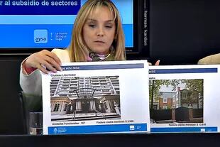 Malena Galmarini muestra las propiedades cuyas cuentas expuso
