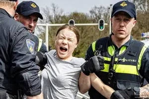 Detuvieron a Greta Thunberg durante una protesta en La Haya