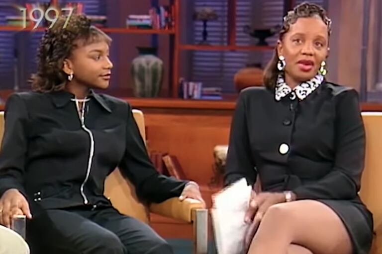 Jamie junto a Sandra, su madre en el programa de Oprah Winfrey