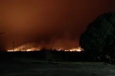 Bomberos de ocho localidades trabajan para controlar las llamas en una reserva cerca de Mar del Plata