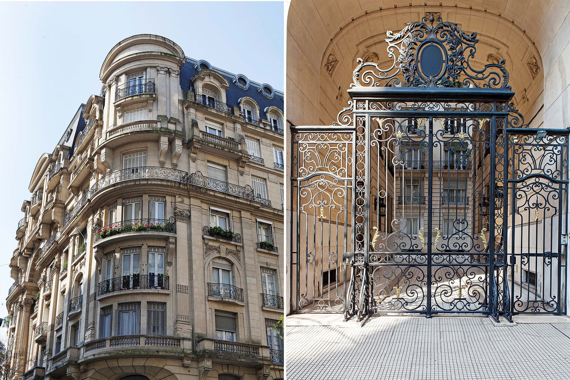 Los portones y sus amplios corredores simulan las entradas de carruajes de los palacios franceses.