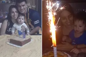 El desgarrador posteo de la novia del playero asesinado al festejar los dos años de su hijo