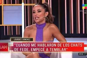 Lourdes Sánchez reveló en LAM qué dijo el Chato Prada al ver sus chats falsos con Fede Bal