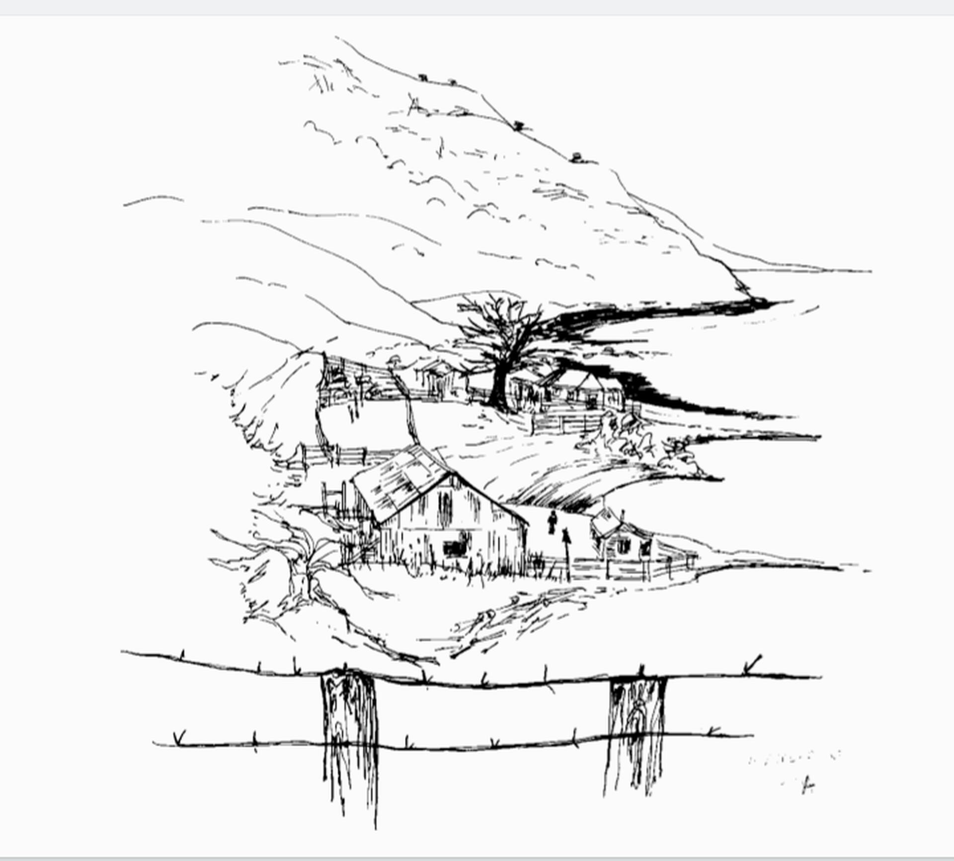 Enamorada de los paisajes y las construcciones de Ushuaia, Marine comenzó a dibujarlos. Años más tarde plasmó sus trabajos en un libro llamado "Ushuaia desconocida".