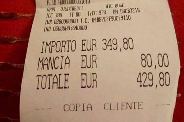 Roma. Cobran 430 euros por dos platos de spaghetti a turistas japonesas