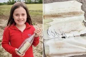 Viral: encontró en un río una botella con un mensaje y se llevó una sorpresa