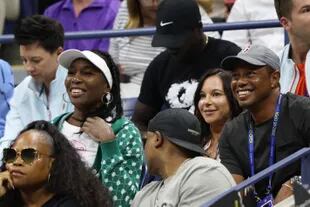 Tiger vio el partido de Serena en el US Open junto con Venus Williams