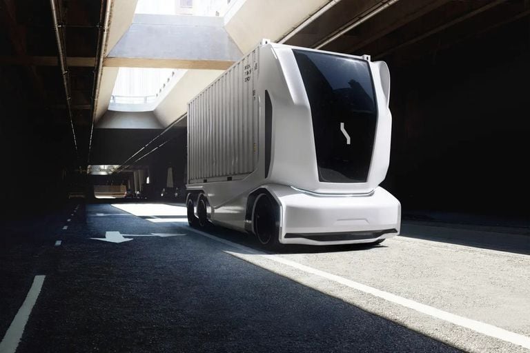 Este es el diseño futurista de Pod, el camión eléctrico y autónomo de la firma sueca Einride