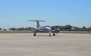 El avión Beechcraft TC-12B Huron, que la Fuerza A´rea destinará a tareas de carga y de transporte militar