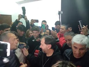 Adolfo Rodríguez Saá pasó a saludar a Claudio Poggi