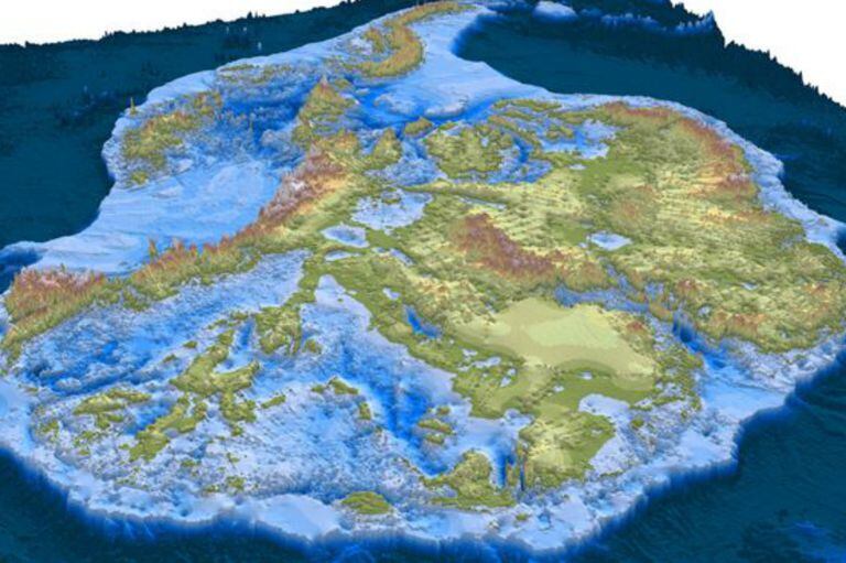 El nuevo mapa es la ilustración más detallada hasta ahora de la Antártida