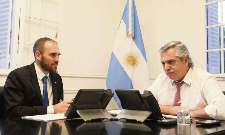 El ministro Guzmán y el presidente Alberto Fernández