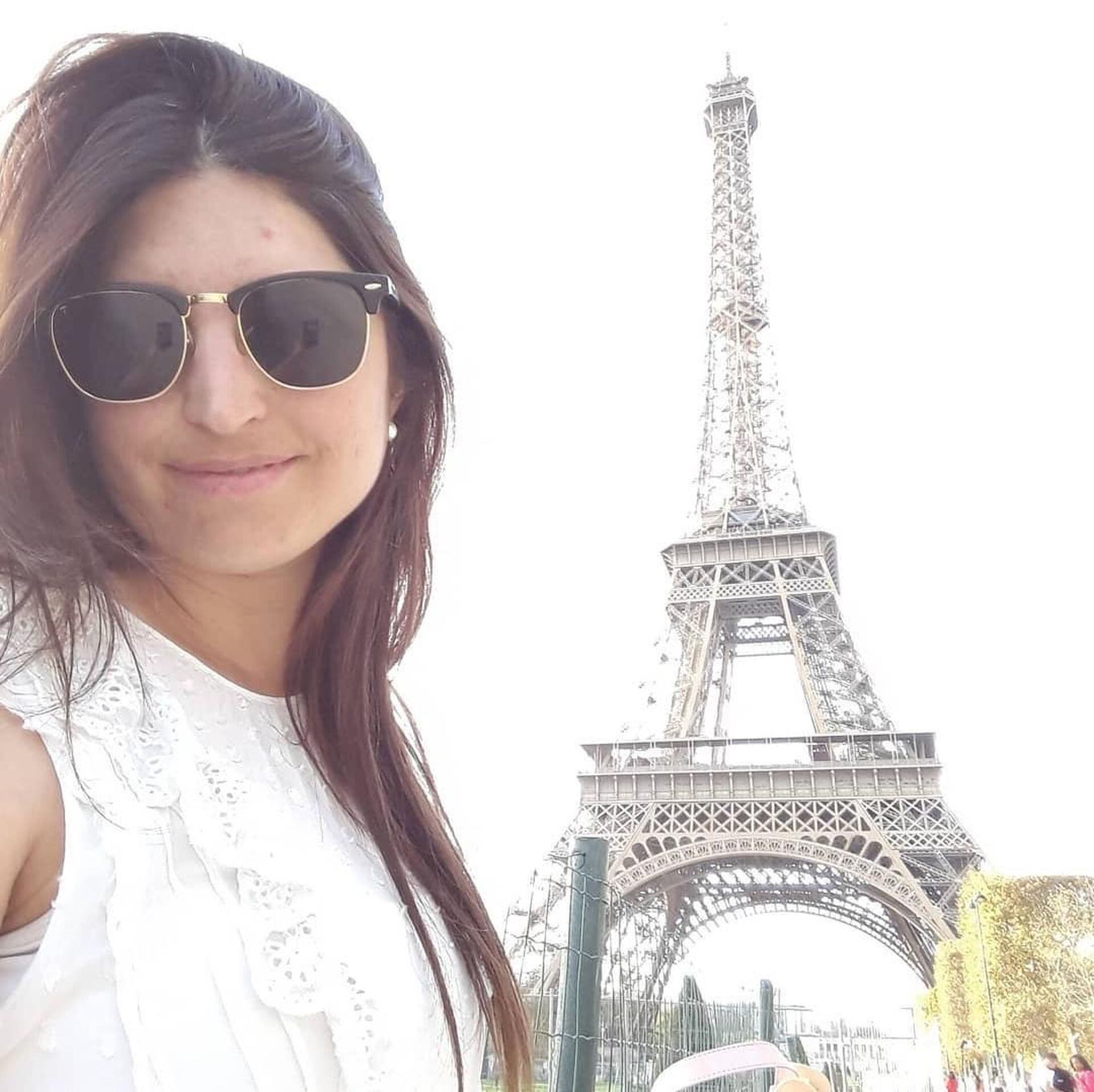 Florencia soñaba desde chica con conocer la Torre Eiffel.