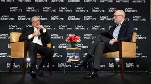 Bill Gates en el Institute Lowy de Sidney
