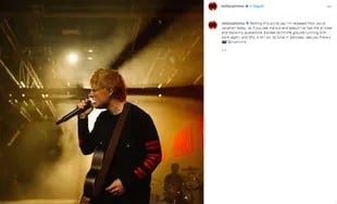 El martes pasado, Ed Sheeran anunció públicamente que salió de la cuarentena y que estaba listo para su presentación en Saturday Night Live (NBC) (Crédito: Instagram/@TeddysPhotos)