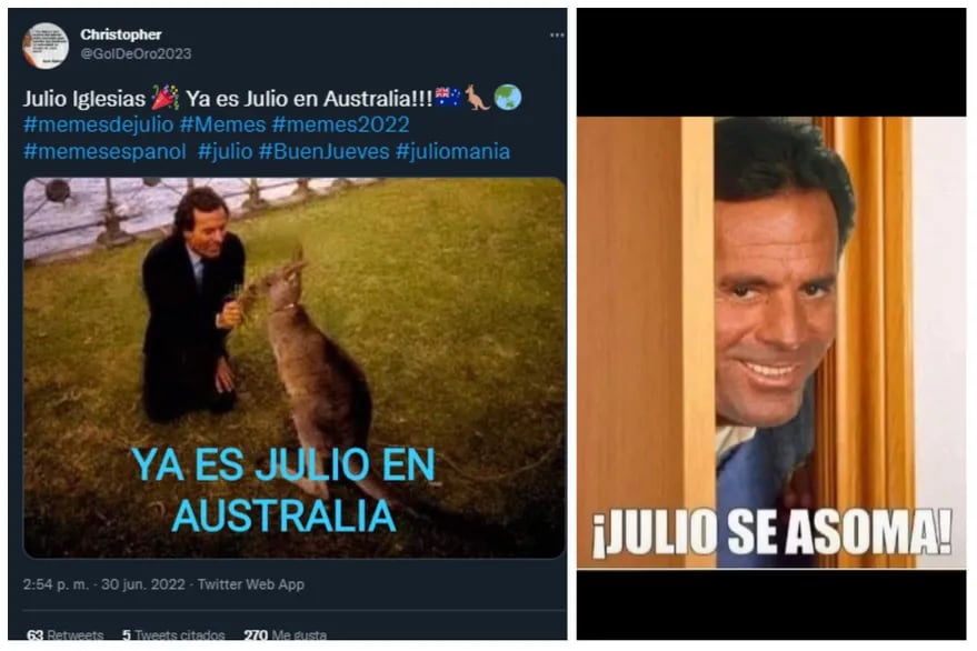 Los memes de Julio Iglesias llegaron para ponerle humor al invierno argentino