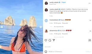 Camila Cabello compartió fragmentos de su viaje en las redes sociales
