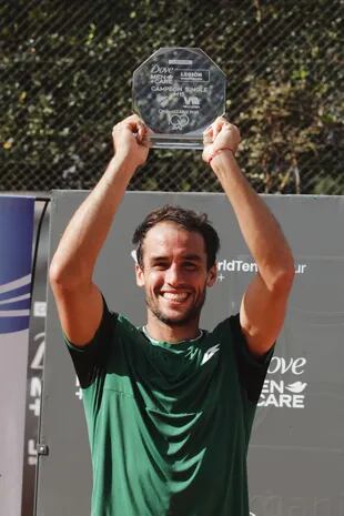 Nicolás Kicker, campeón del M15 de Villa María, Córdoba; reapareció en el tour en febrero pasado tras dos años y ocho meses de suspensión.